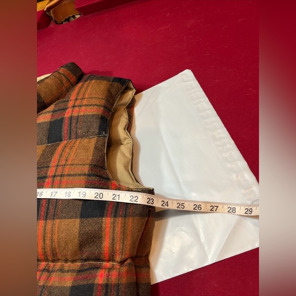 Gordon & Ferguson Field & Stream DOWN PUFFER VEST BROWN BLACK Plaid Reversible L - Picture 7 of 16